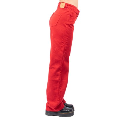 Combos Knitwear Denim ΠΑΝΤΕΛΟΝΙ ΚΟΚΚΙΝΟ (W5TNDT0089 TYPE)