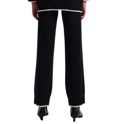 Combos Knitwear ΠΑΝΤΕΛΟΝΙ ΛΕΥΚΗ ΡΙΓΑ (W5TSTR0030 BLACK)