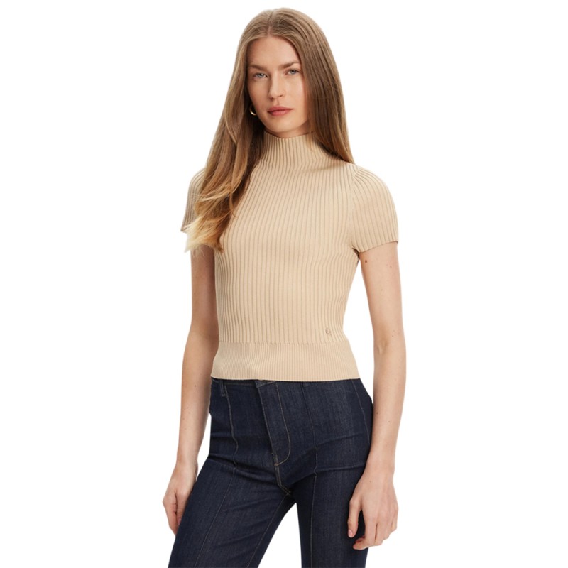 Guess SS JAYLA MOCK NECK SWTR ΠΛΕΚΤΟ ΓΥΝΑΙΚΕΙΟ (W5YR04Z0040 G1L7)