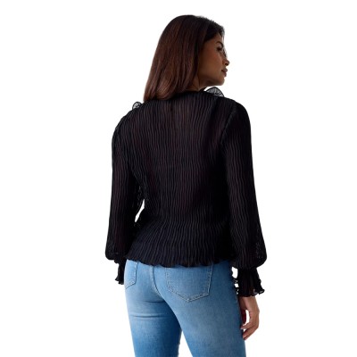 Guess LS FAYE TOP ΠΟΥΚΑΜΙΣΟ (W6RH31WI342 JBLK)