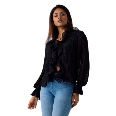 Guess LS FAYE TOP ΠΟΥΚΑΜΙΣΟ (W6RH31WI342 JBLK)