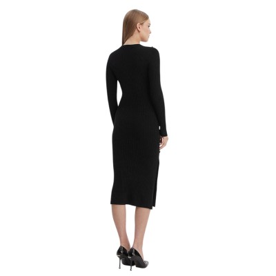 Guess LS RIB LOGO BUTTON VONN DRESS ΦΟΡΕΜΑ (W6RK06Z2YJ2 JBLK)