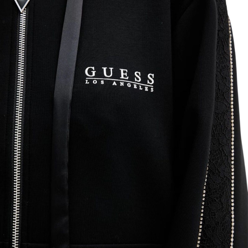 Guess NEW HOODED SCUBA SWEATSHIRT ΦΟΥΤΕΡ (W6RQ12KBYE2 JBLK)