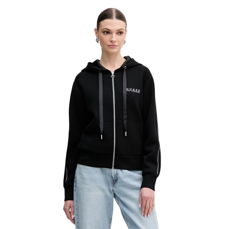 Guess NEW HOODED SCUBA SWEATSHIRT ΦΟΥΤΕΡ (W6RQ12KBYE2 JBLK)