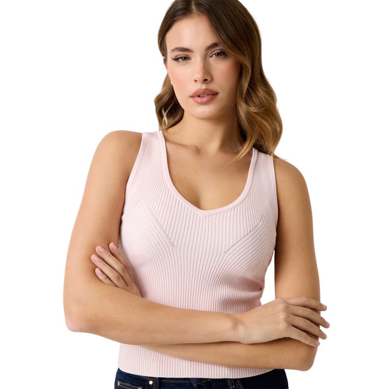 Guess SL VN STELLA TANK TOP SWTR ΠΛΕΚΤΟ (W6RR36Z0132 A627)