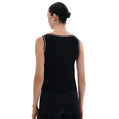 Combos ΤΟΠ ΚΕΝΤΗΜΑ ΡΙΓΑ Α/Μ (W6THCT0060 BLACK)