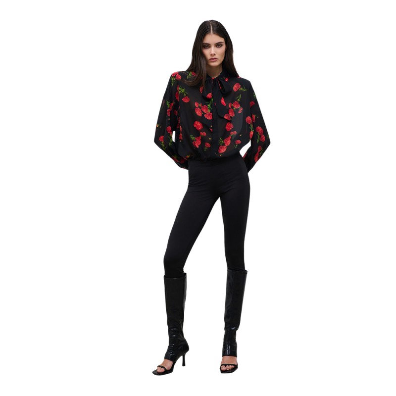 Combos CARNATION DREAM SHIRT (W7DKSH0038 BLACK) Combos CARNATION DREAM SHIRT (W7DKSH0038 BLACK)