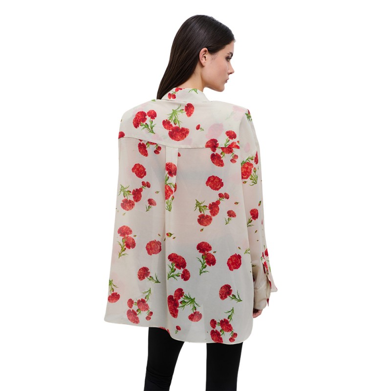 Combos CARNATION DREAM SHIRT (W7DKSH0038 ECRU) Combos CARNATION DREAM SHIRT (W7DKSH0038 ECRU)