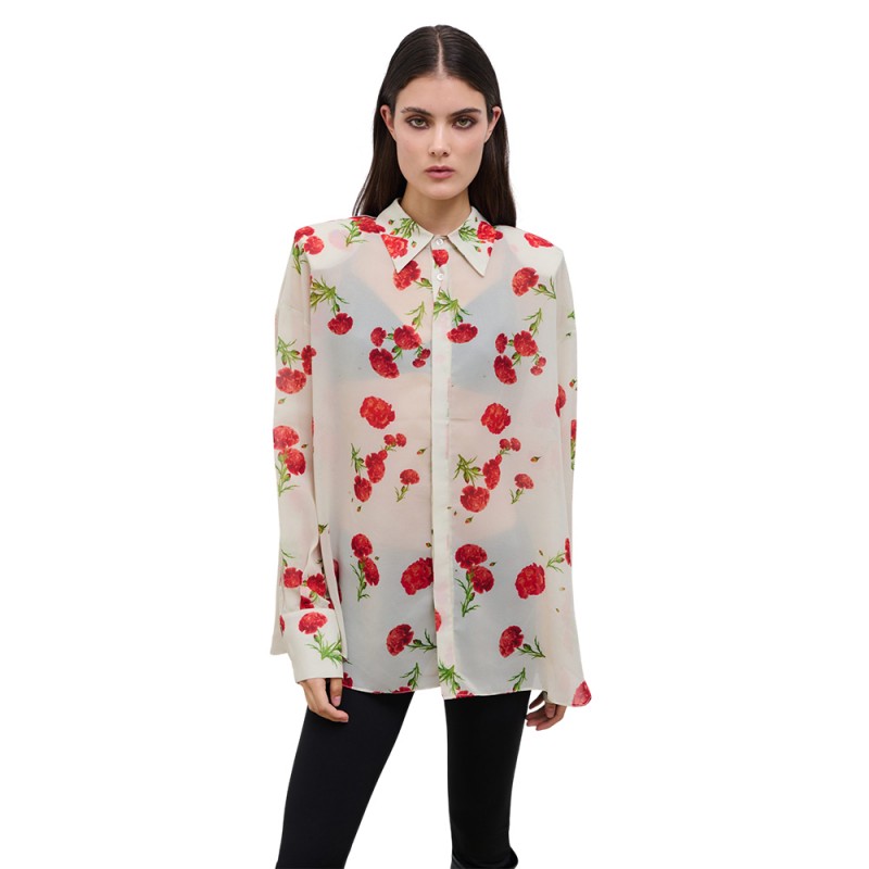 Combos CARNATION DREAM SHIRT (W7DKSH0038 ECRU) Combos CARNATION DREAM SHIRT (W7DKSH0038 ECRU)